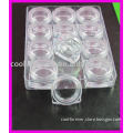 3g transparent empty nail art containers